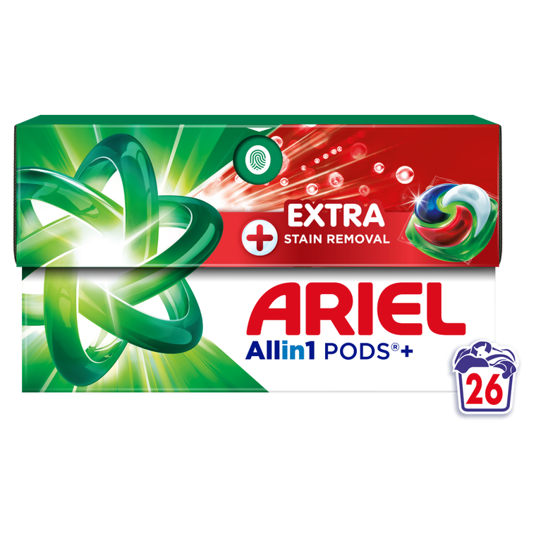 Ariel, Allin1 Pods+, kapsułki do prania ze środkiem piorącym w płynie, 26 prań