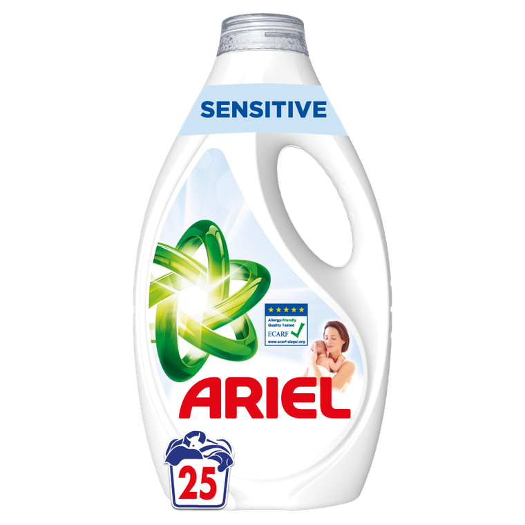 Ariel, płyn do prania, 25 prań, Sensitive