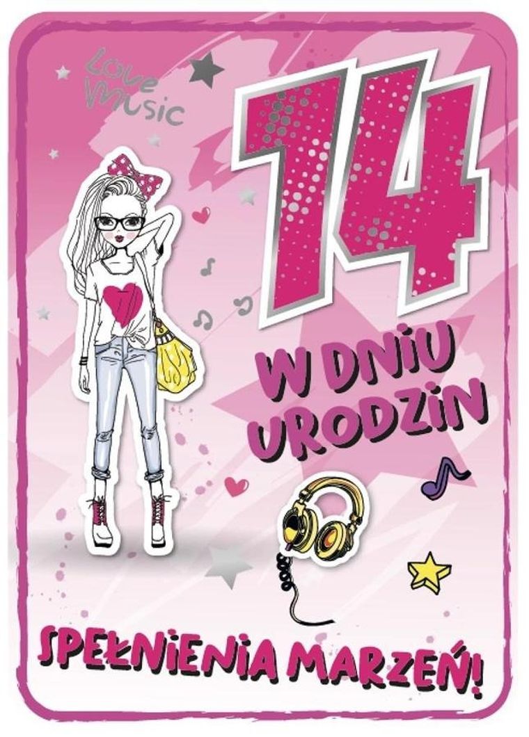 Armin Style, karnet B6 z kopertą, Urodziny 14