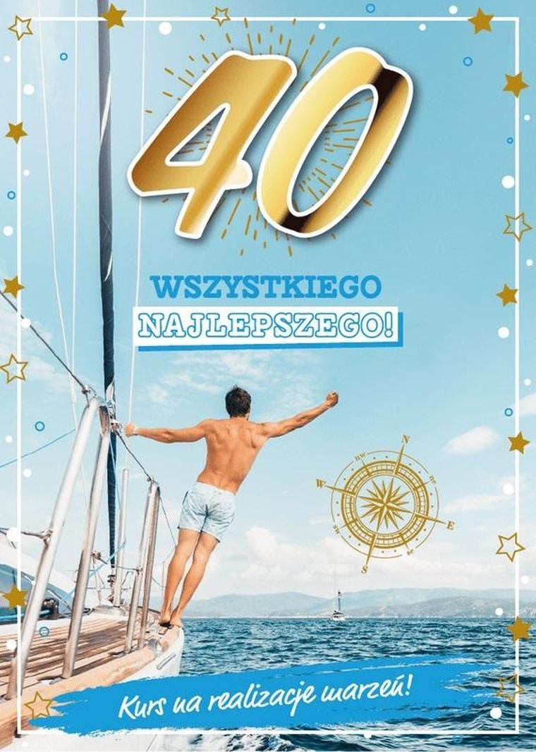 Armin Style, karnet B6 z kopertą, Urodziny 40