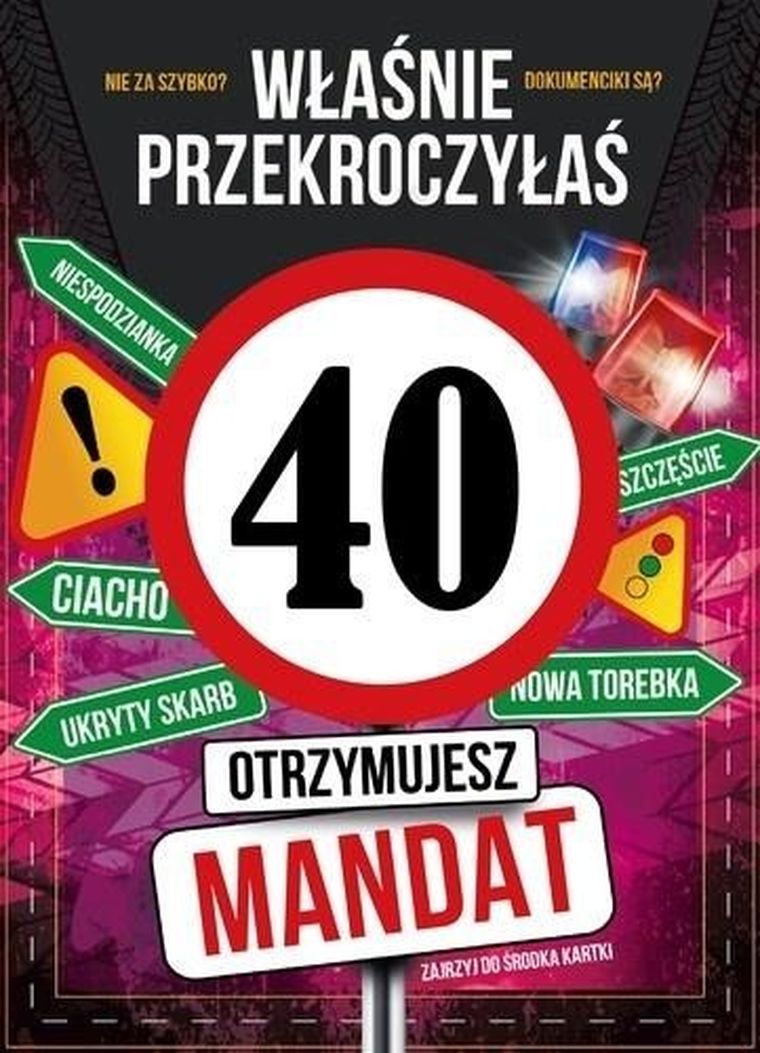 Armin Style, karnet B6 z kopertą, urodziny 40