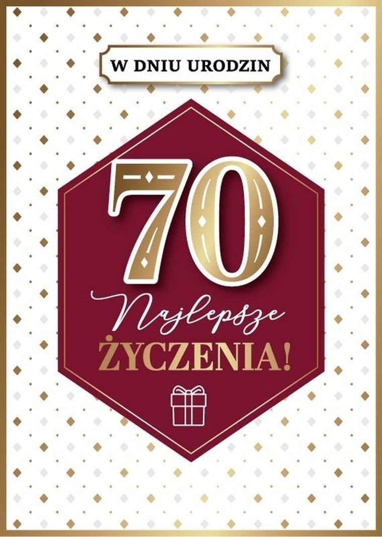 Armin Style, karnet B6 z kopertą, urodziny 70