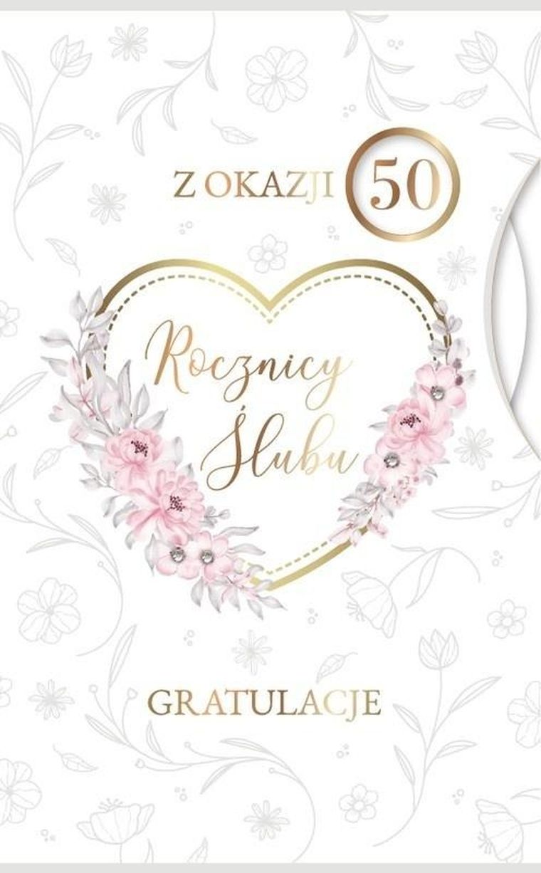 Armin Style, karnet Rocznica Ślubu wymienne cyfry