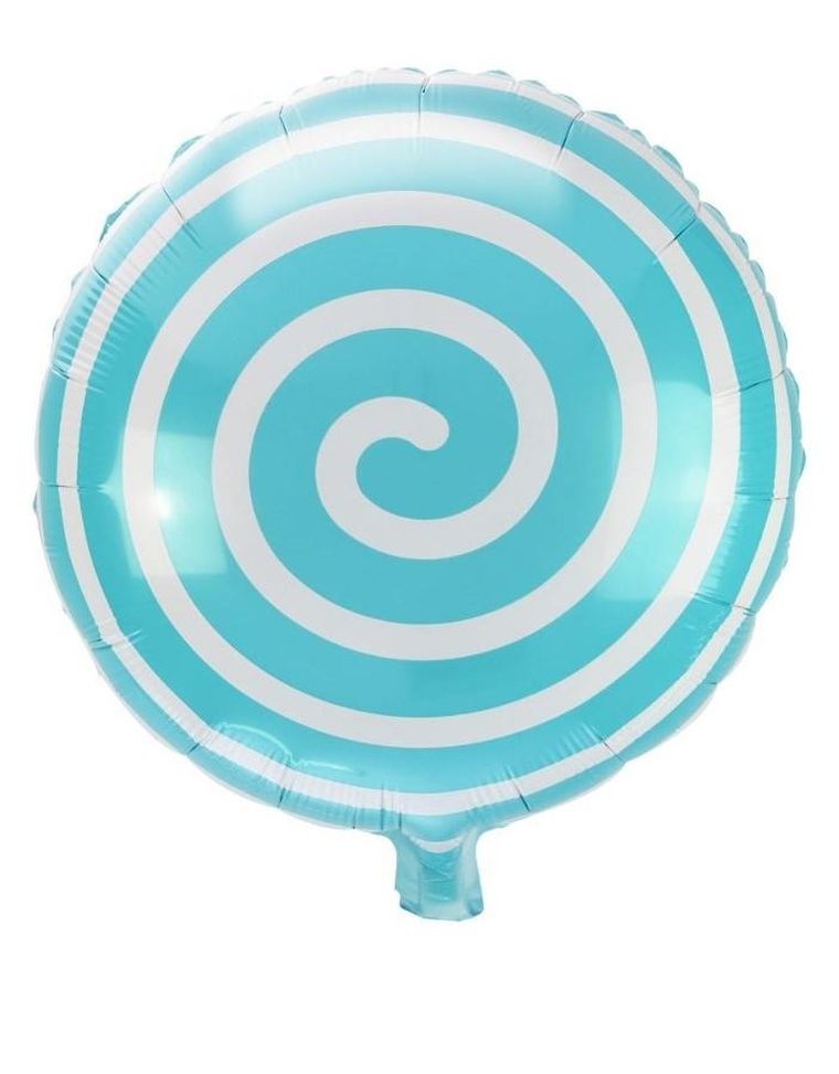 Arpex, balon foliowy, lizak, turkusowy