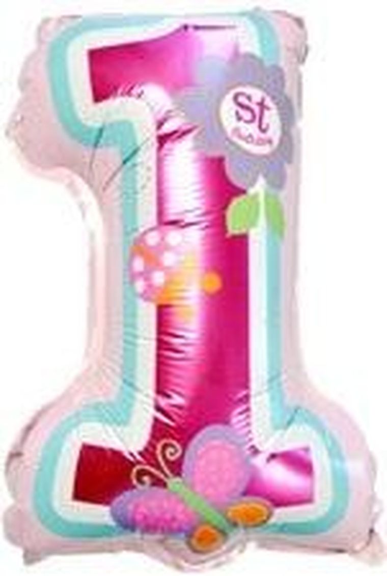 Arpex, balon foliowy, roczek, różowy