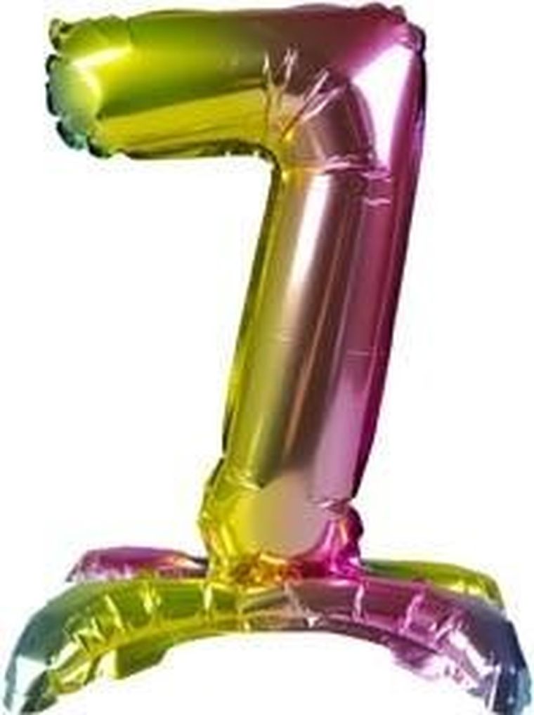 Arpex, balon foliowy, stojący, cyfra 7, 40 cm