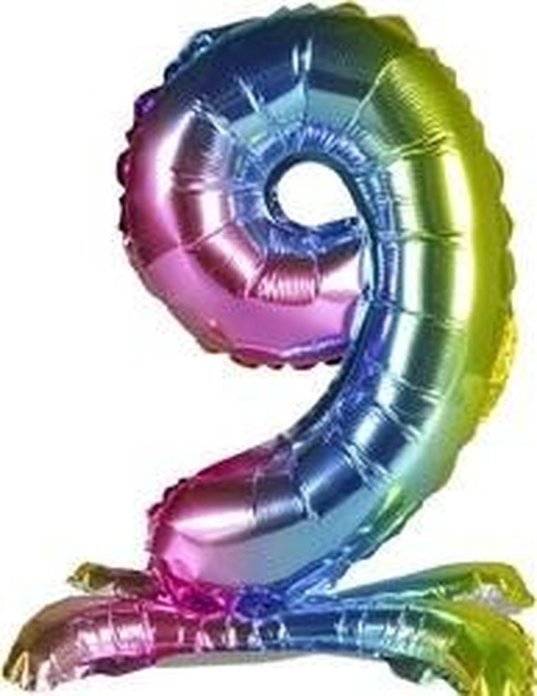 Arpex, balon foliowy, stojący, cyfra 9, 40 cm