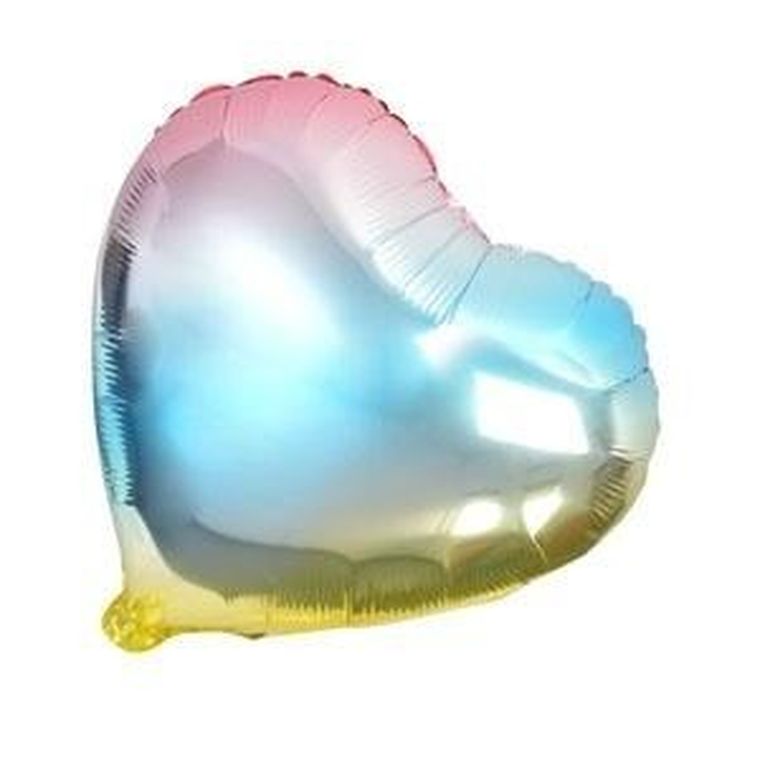 Arpex, balon foliowy, tęczowy serce