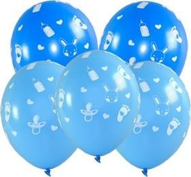 Arpex, balony, Baby shower, chłopiec, 5 szt.