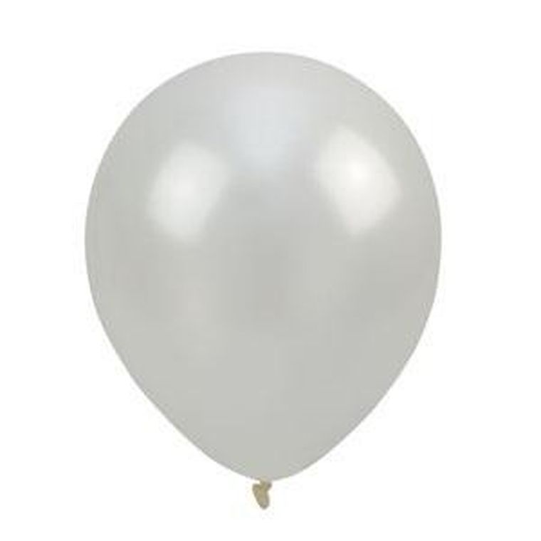 Arpex, balony metalizowane, białe, 30 cm, 100 szt.
