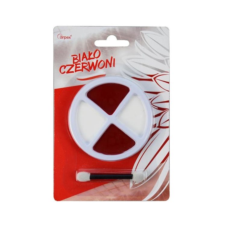 Arpex, farby do twarzy, biało-czerwone