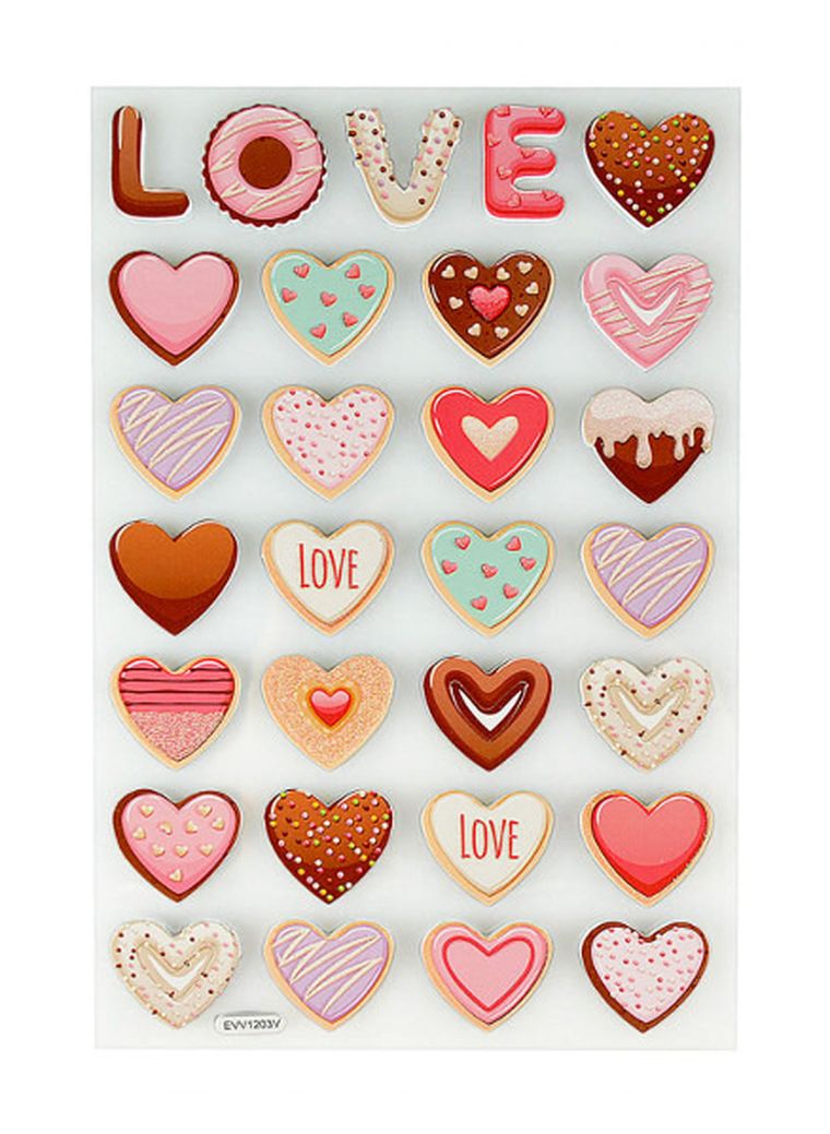 Arpex, naklejki piankowe, serca