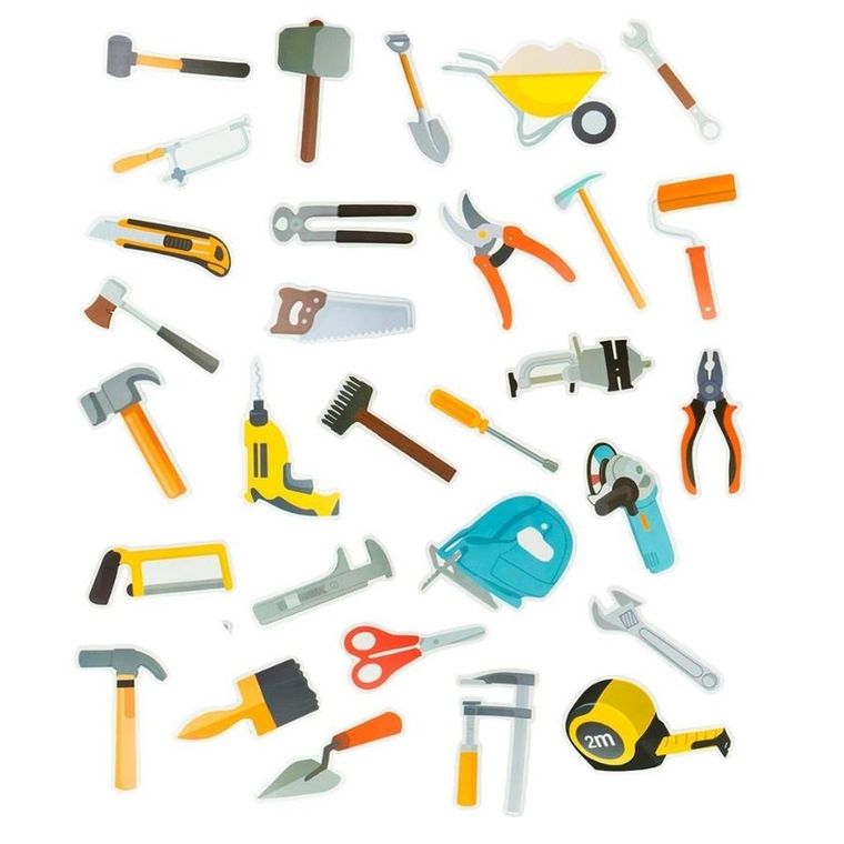 Arpex, Narzędzia, naklejki