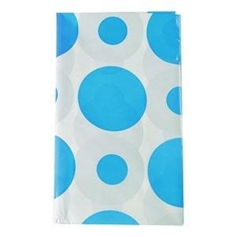 Arpex, obrus foliowy, w grochy, turkusowy