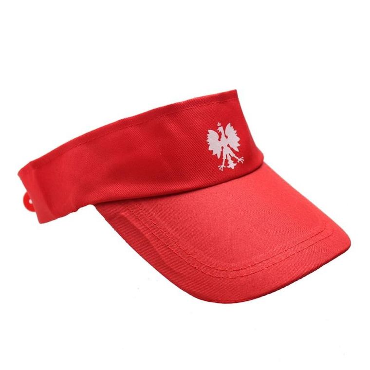 Arpex, opaska z daszkiem, biało-czerwoni