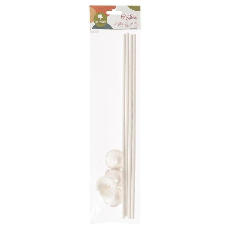 Arpex, papierowe patyki do balonów, 4 szt.
