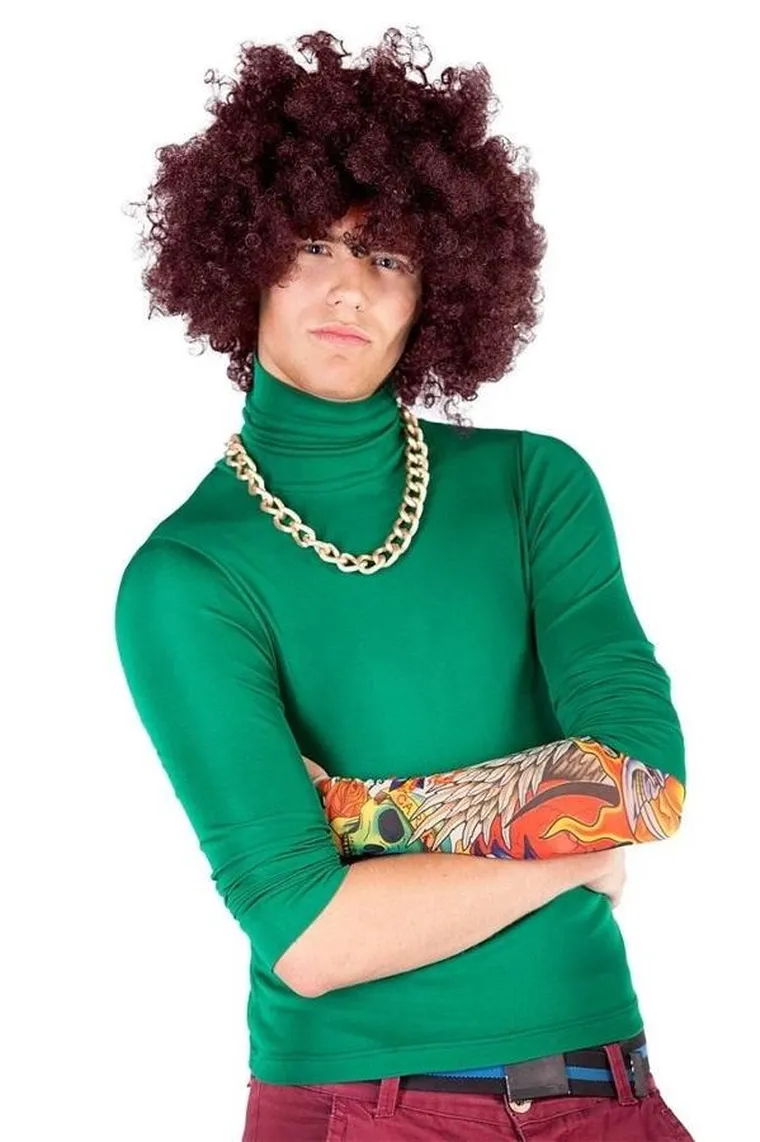 Arpex, peruka afro, XXL, brązowa