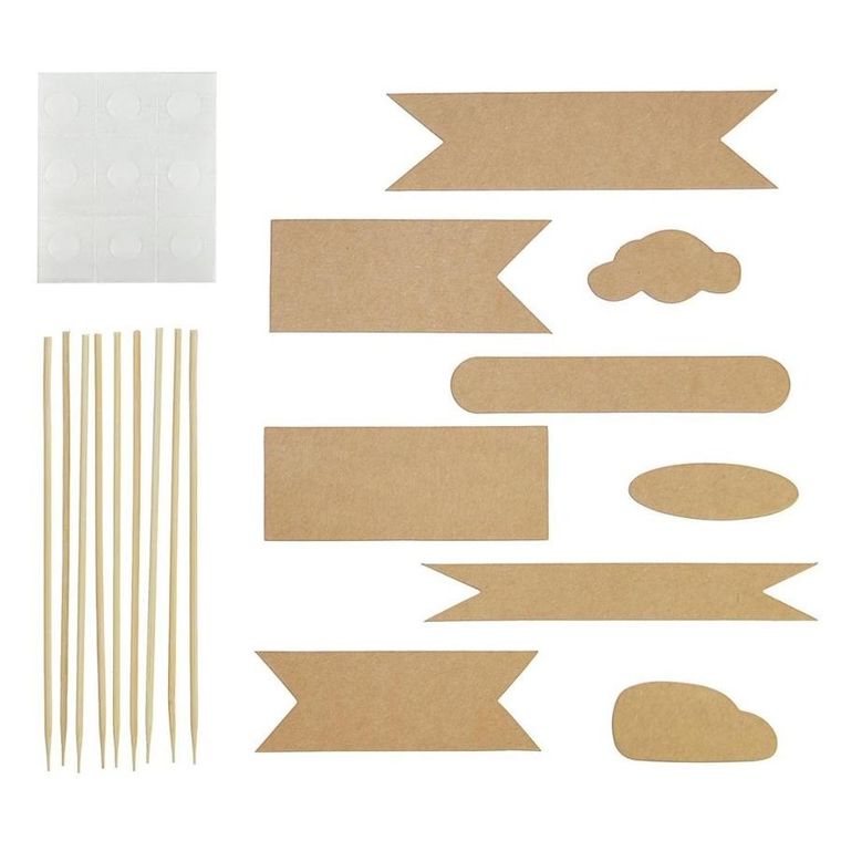 Arpex, pickery flagi, Kraft Balloons, 9 szt.