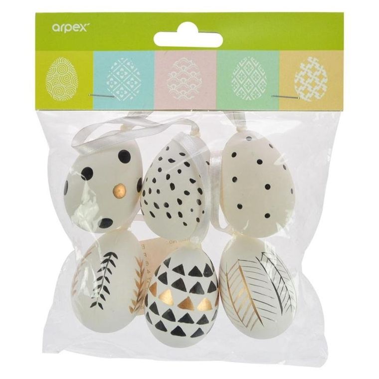 Arpex, pisanki glamour, 6 szt.