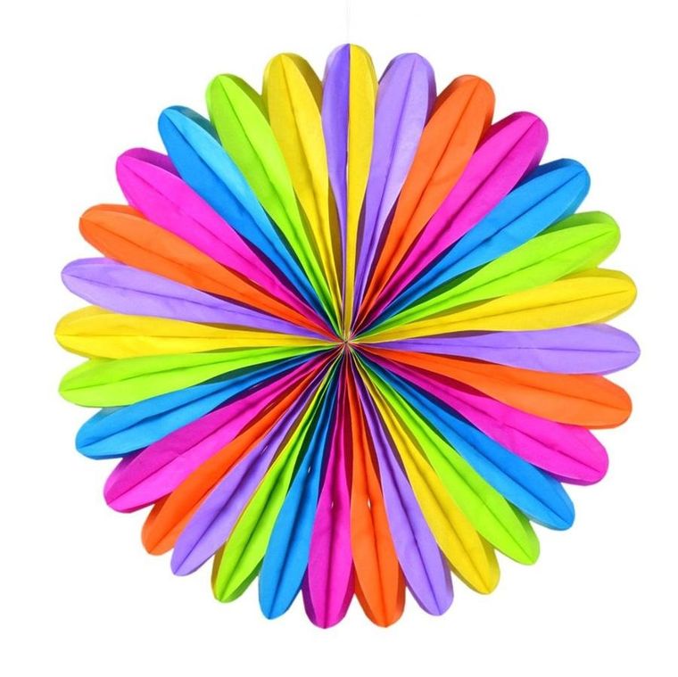 Arpex, rozeta, tęczowa, 47 cm