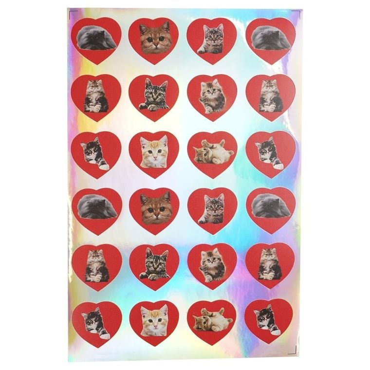 Arpex, serca z kotami, naklejki