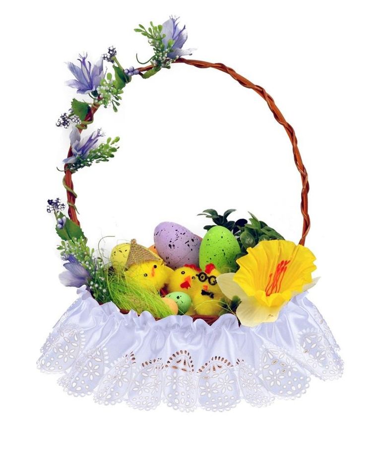 Arpex, serwetka atłasowa zdobiąca koszyczek