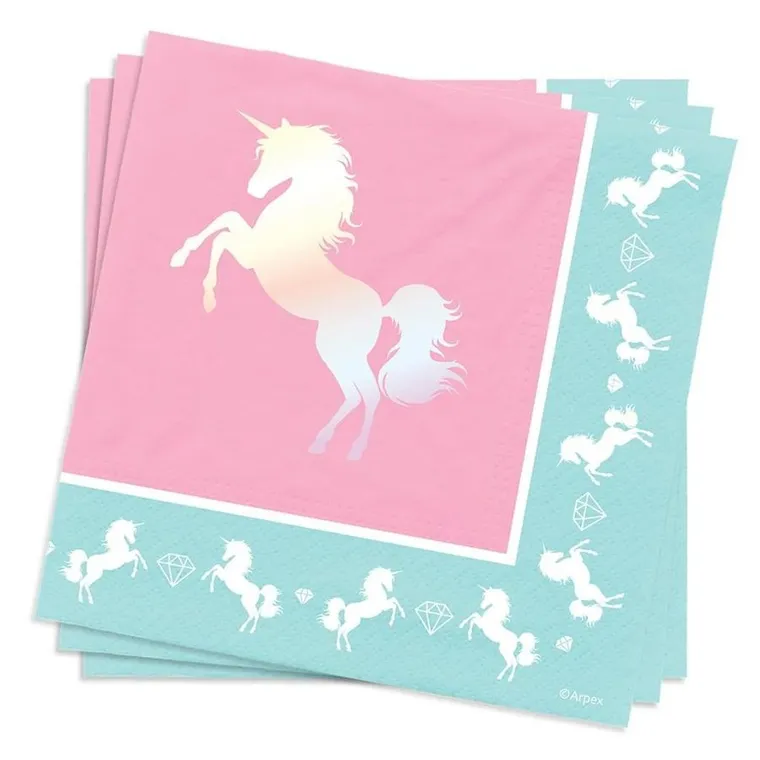 Arpex, serwetki, jednorożec, 33-33 cm, 20 szt.
