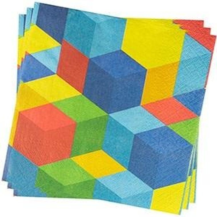 Arpex, serwetki, klocki, 33-33 cm, 20 szt.