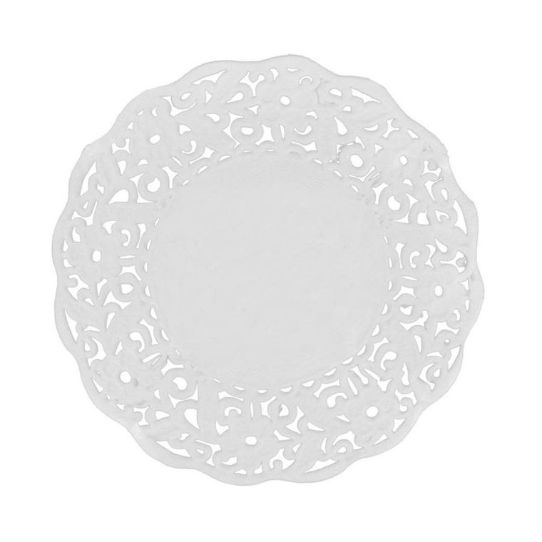 Arpex, serwetki okrągłe, białe, 10 cm, 50 szt.