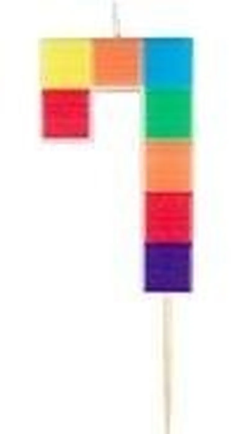 Arpex, świeczka urodzinowa, cyfra 7, klocki, 7 cm