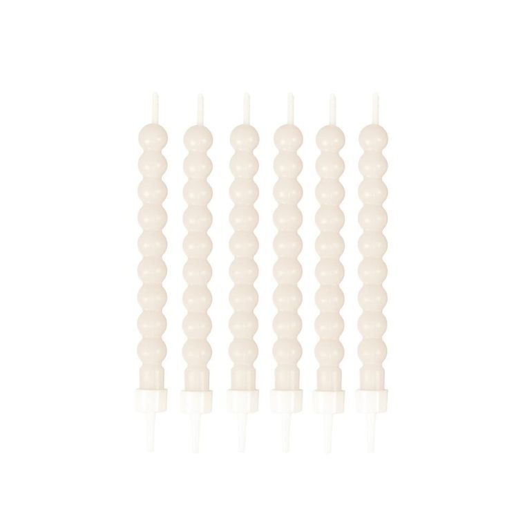 Arpex, świeczki perły, dekoracja ciasta, 6 szt.