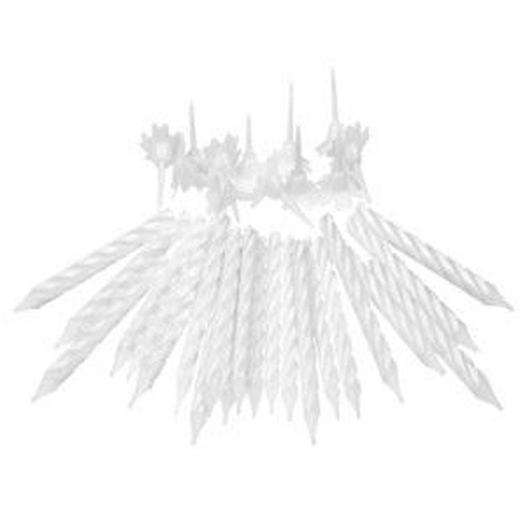 Arpex, świeczki urodzinowe, białe, 24 szt.