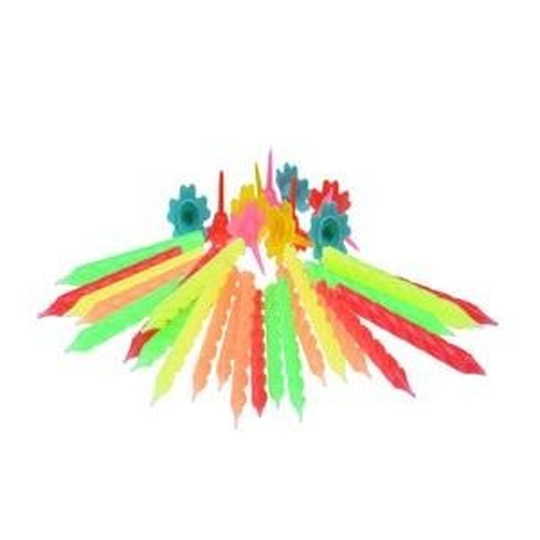 Arpex, świeczki urodzinowe, neon, 24 szt.