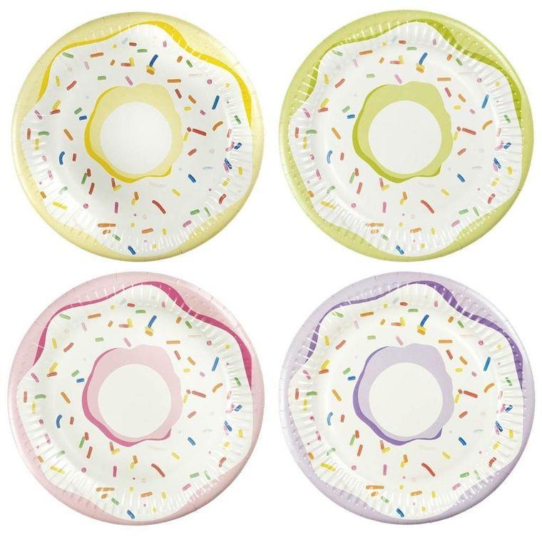 Arpex, talerz papierowy, Donat, 8 szt.