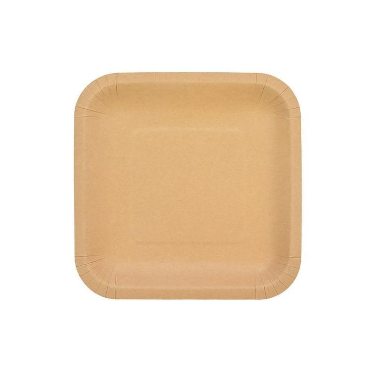 Arpex, talerze papierowe, kraftowe, 18 cm, 144 szt.