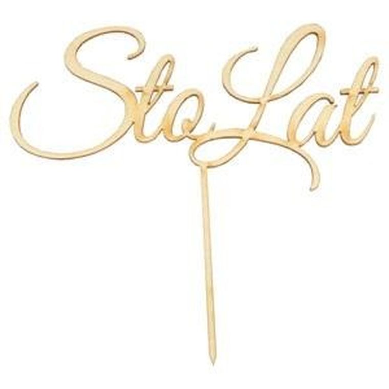 Arpex, topper na tort, Sto lat, 14-15 cm