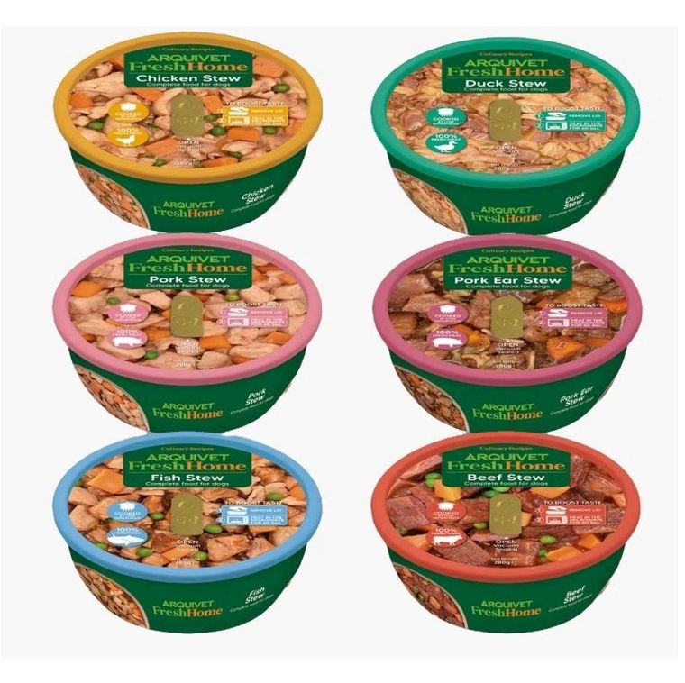 Arquivet, Fresh Home, Gulasze mix, karma mokra dla psów, 280g, 6 szt.