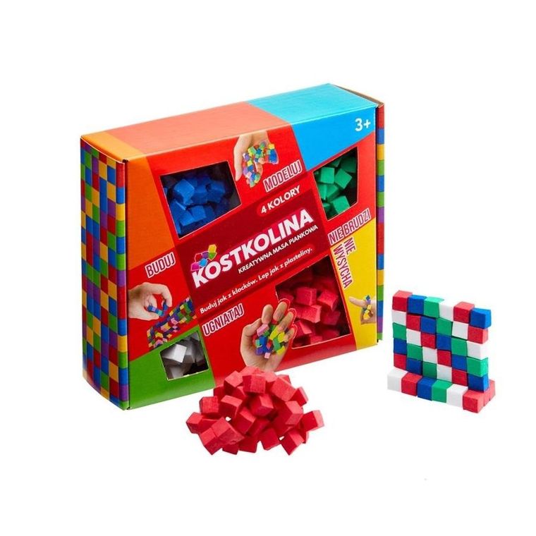 Art and Play, kostkolina, masa plastyczna, czerwona