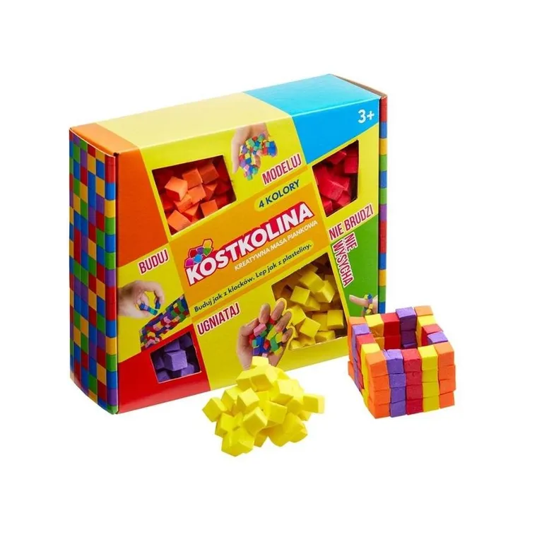 Art and Play, kostkolina, masa plastyczna, żółta