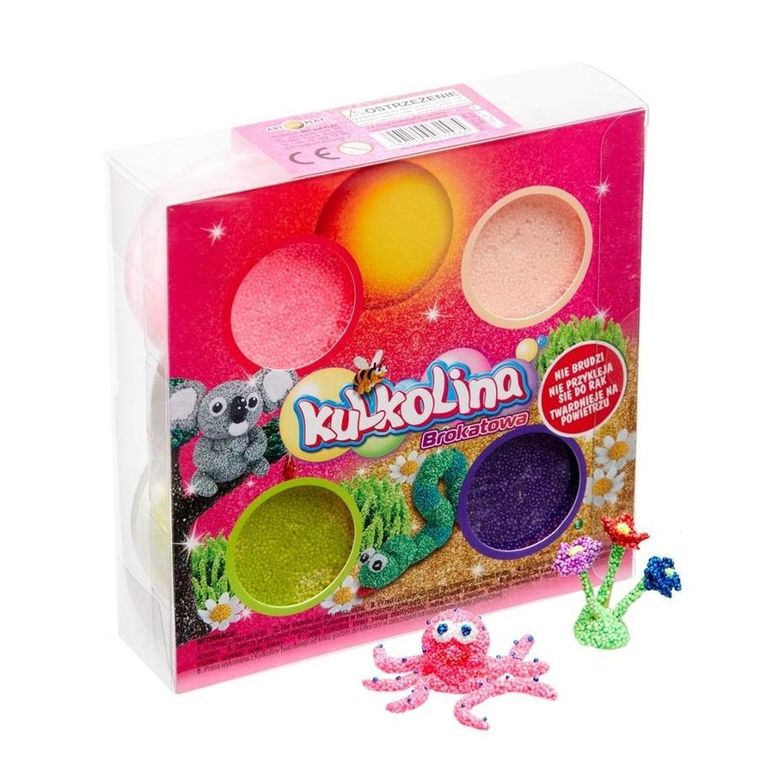 Art and Play, kulkolina, masa plastyczna, brokatowa