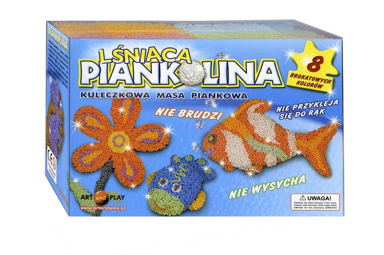 Art and Play, Lśniąca Piankolina, 8 kolorów