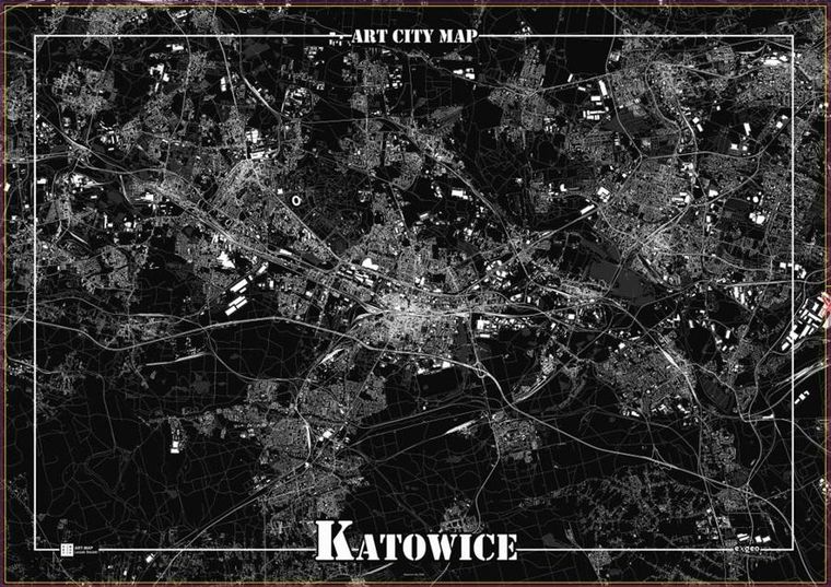 Art-Map, plakat dekoracyjny, Katowice