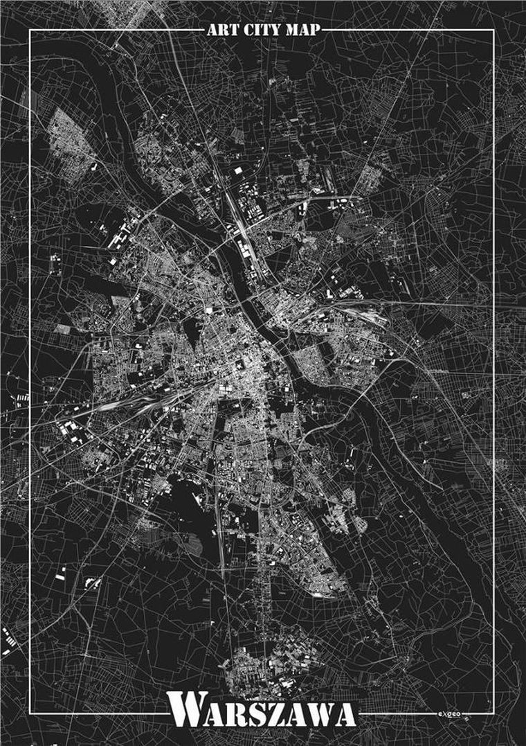 Art-Map, plakat dekoracyjny, Warszawa