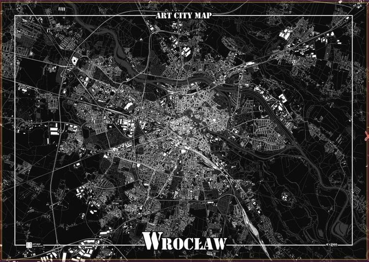 Art-Map, plakat dekoracyjny, Wrocław