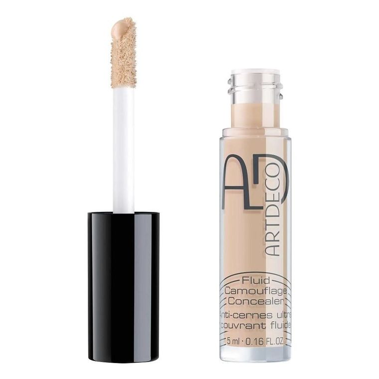 Artdeco, Fluid Camouflage Concealer, mocno kryjący korektor, 02 Yellow/Neutral Light, 5 ml