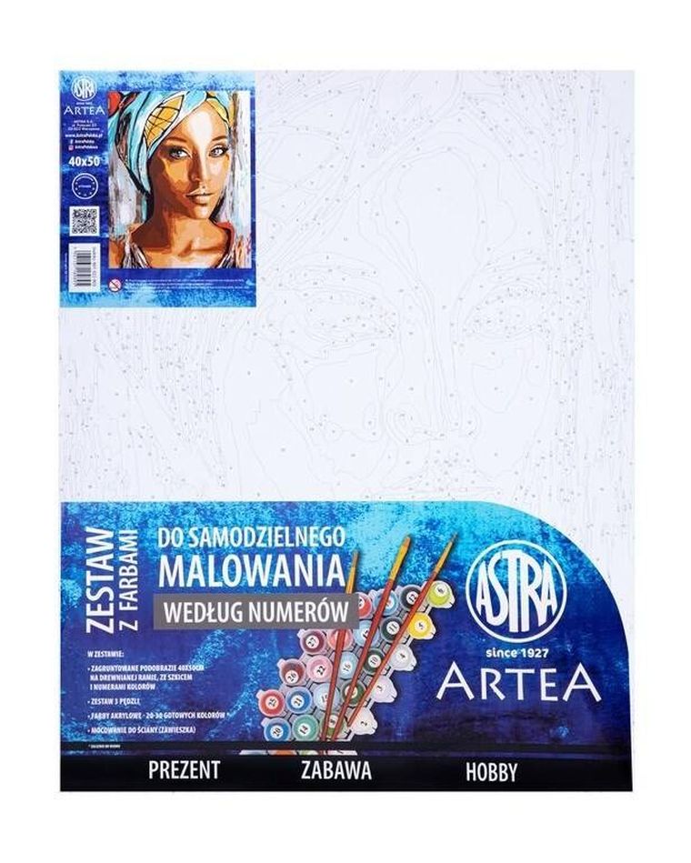 Artea, malowanie po numerach, Afrykańska kobieta