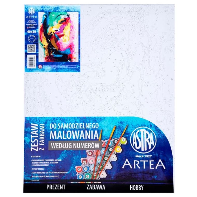 Artea, malowanie po numerach, Portret Modern