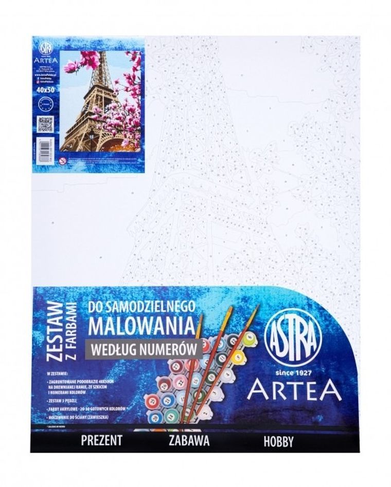 Artea, malowanie po numerach, Wieża Eiffla