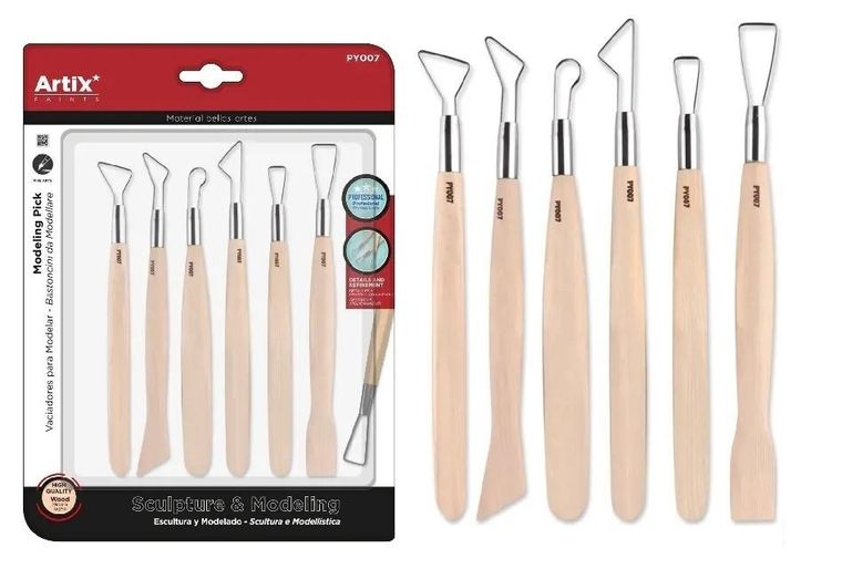 Artix, narzędzia do rzeźbienia, metalowe, 6 szt.