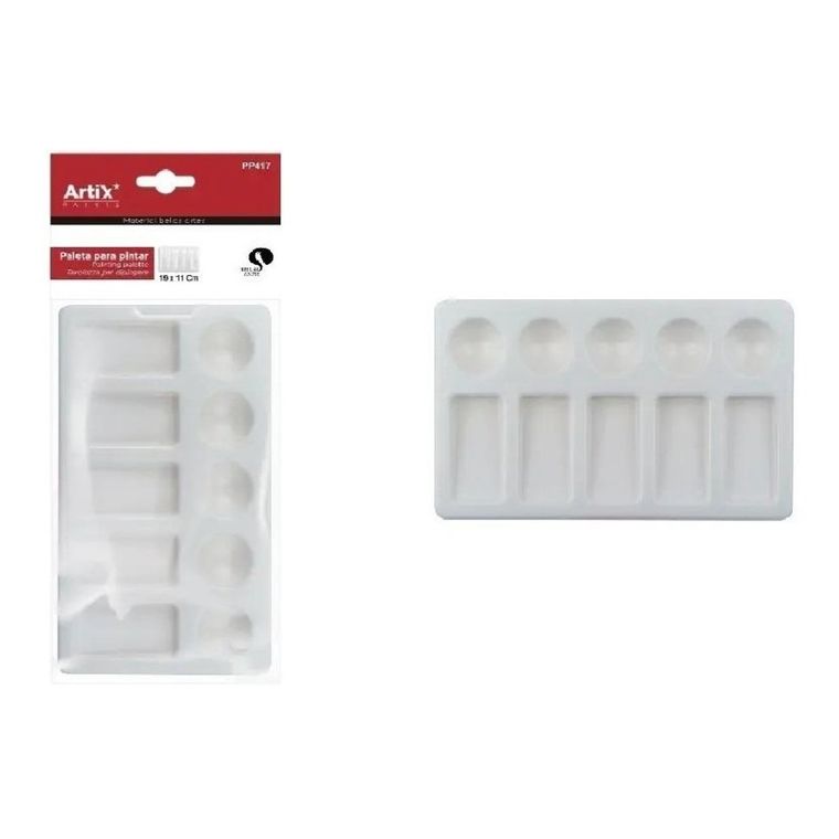 Artix, paleta malarska, prostokątna, 18,5-11 cm